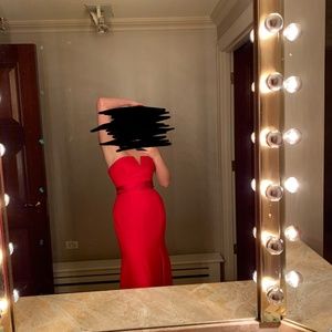 Sexy red formal dress